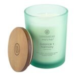 Chesapeake Bay Balance + Harmony Scented Candle Water Lily Pear Fragrance 50 Hours Burn Time Warm & Decorative Soy Wax Blend