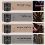 Scented Candles Set | Men Candle Set, Scented Candles for Home, Gifts for Men Aromatherapy Gift Set - 4 Pack Manly Gifts for Dad Fathers Day, Soy Candle of Leather/Smoke &...