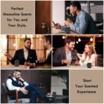 Scented Candles Set | Men Candle Set, Scented Candles for Home, Gifts for Men Aromatherapy Gift Set - 4 Pack Manly Gifts for Dad Fathers Day, Soy Candle of Leather/Smoke &...