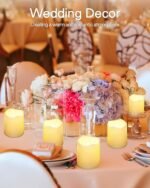 SHYMERY Flameless Votive Candles,50 Pack Flickering Electric Fake Battery Operated LED Candles,200+Hour Long Lasting LED Tea Lights for Wedding,Halloween,Christmas,Party and...