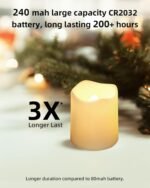 SHYMERY Flameless Votive Candles,Flameless Flickering Electric Fake Candle,24 Pack 200+Hour Battery Operated LED Tea Lights in Warm White for Wedding, Table, Halloween,Christmas...