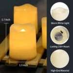 SHYMERY Flameless Votive Candles,Flameless Flickering Electric Fake Candle,24 Pack 200+Hour Battery Operated LED Tea Lights in Warm White for Wedding, Table, Halloween,Christmas...