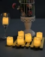 SHYMERY Flameless Votive Candles,Flameless Flickering Electric Fake Candle,24 Pack 200+Hour Battery Operated LED Tea Lights in Warm White for Wedding, Table, Halloween,Christmas...
