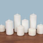Stonebriar Unscented White Tall Pillar Candles, 65 Hour Burning Candle Pillars, Perfect for Decor, Weddings, Emergencies 3" X 6", 6 count