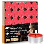 Tealight Candles - Tea Lights Candles Unscented Tea Tree Lights Mini Votive with Cotton Wick for Decorating Home,Pool,Shabbat,Wedding,Emergencies,Christmas,Halloween,Parties, Spas