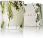 Thymes Frasier Fir Pine Needle Candle – Holiday Candles for Home Scented with Notes of Crisp Siberian Fir, Cedarwood & Sandalwood – Christmas Decor – Christmas Gifts for Women &...
