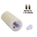 Vinkor Flameless Candles Battery Operated Candles Real Wax Pillar LED Candles with 10-Key Remote and Cycling 24 Hours Timer (Ivory Set of 12 （D2.2 X H 5"）)