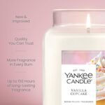 Yankee Candle Vanilla Cupcake, Scented Candle, 22oz Large Jar with up to 150 Hour Burn Time, Giftable, Birthdays